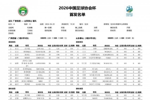 广西恒宸vs山东泰山首发：双外援PK三外援，段刘愚、依木兰登场
